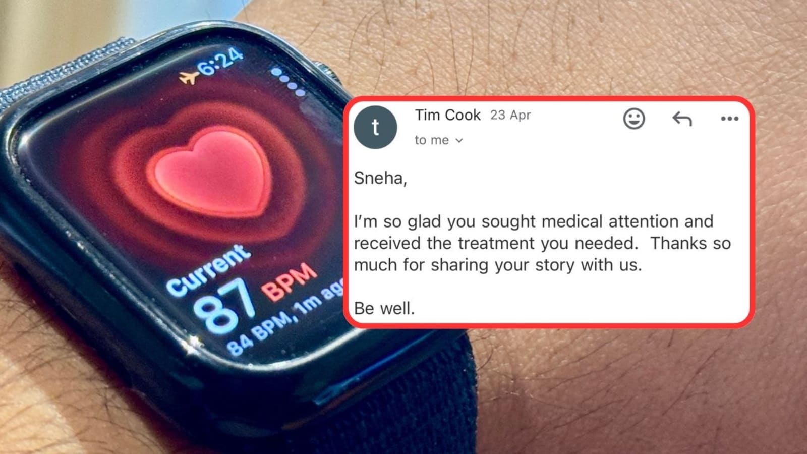 Apple Watch 7 saved my life: Delhi-based researcher emails Apple CEO; Tim Cook responds